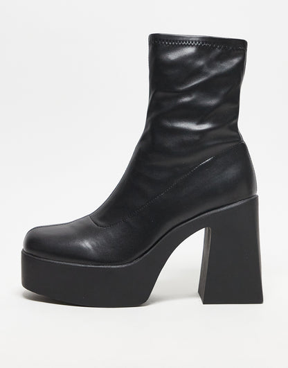 ALDO Grandstep chunky platform sock boots in black