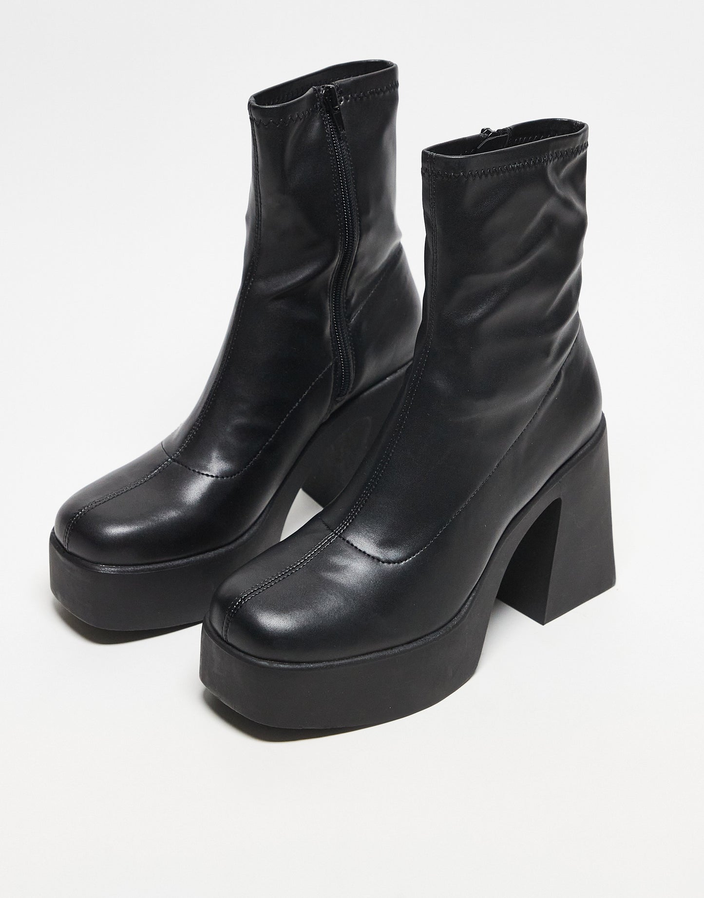 ALDO Grandstep chunky platform sock boots in black