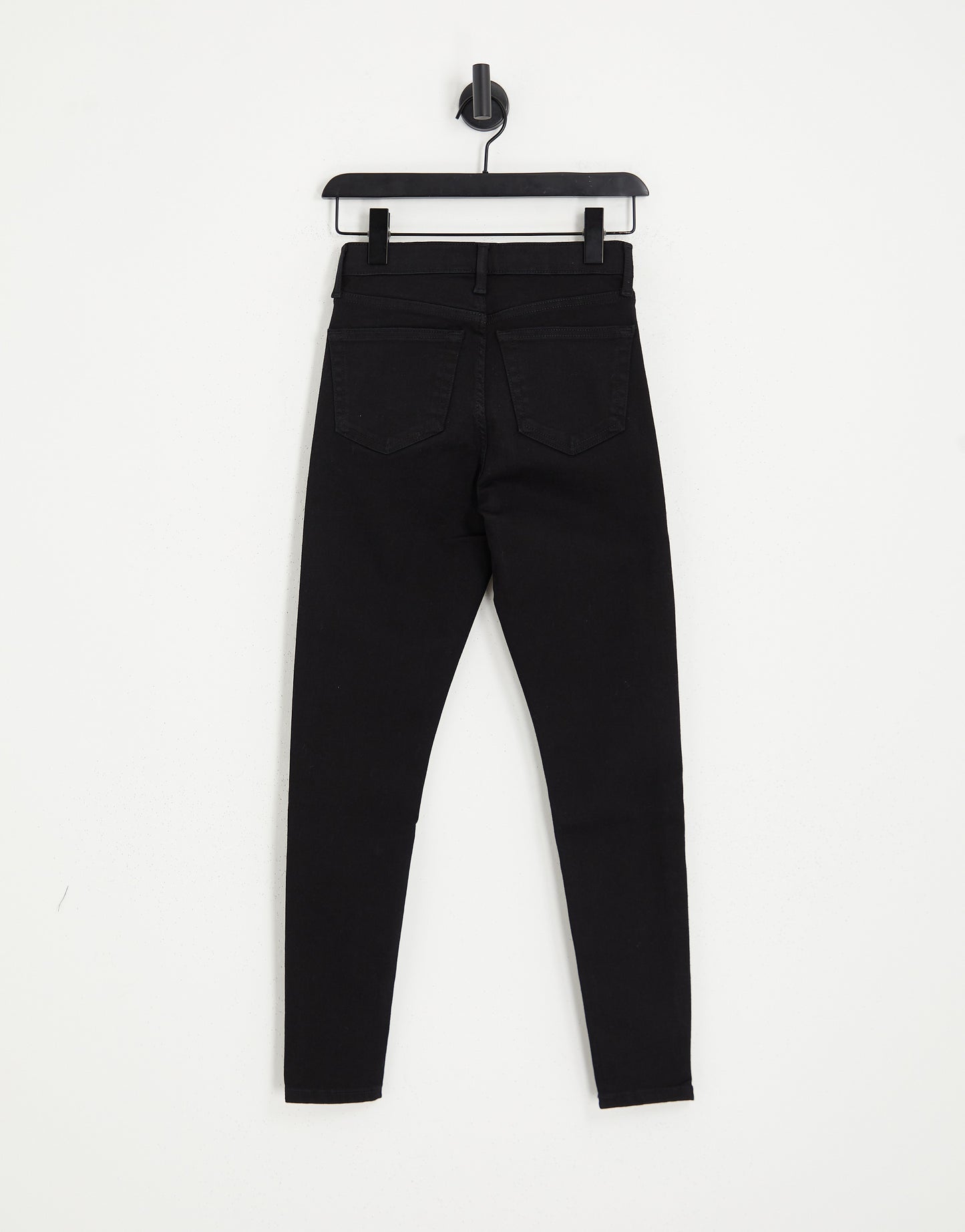 Topshop high rise Jamie jeans in pure black