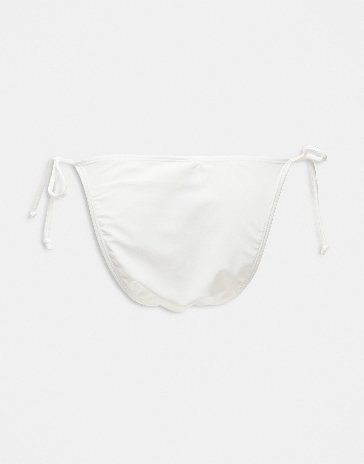 Brave Soul bikini bottom with tie side in white