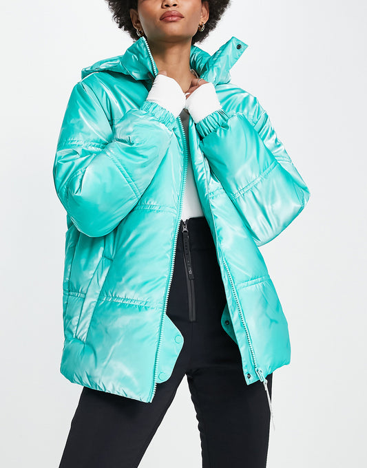 ASOS 4505 Tall ski high shine puffer