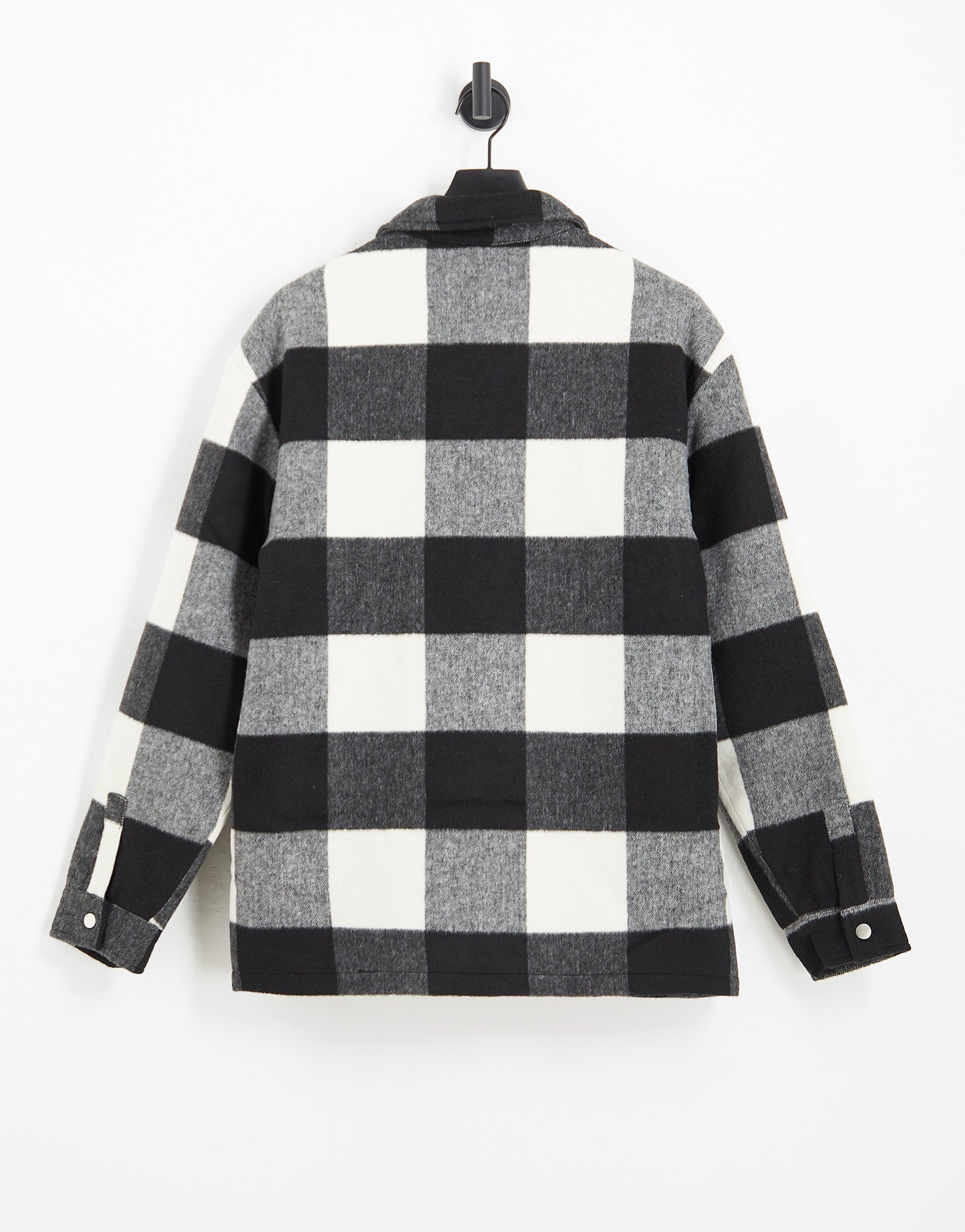 Topman zip through jacket in mono check