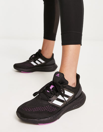 adidas Running Pureboost 22 trainers in black