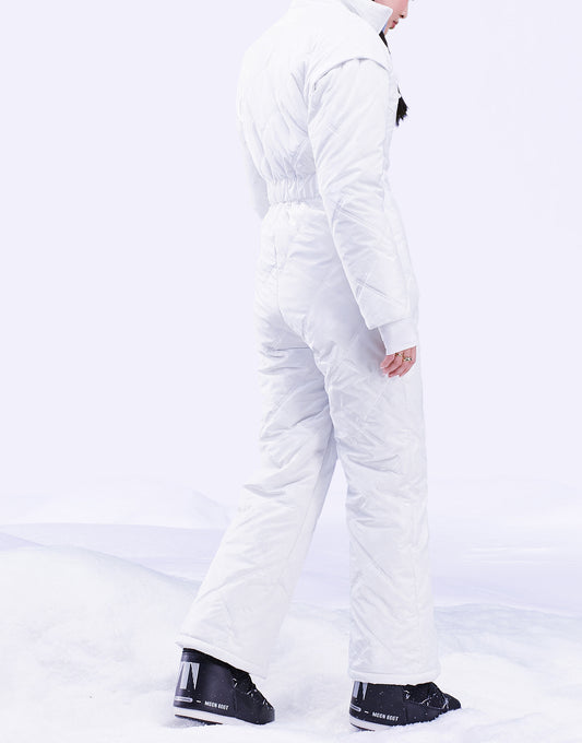 ASOS 4505 ski suit in iridescent shine with detachable sleeves