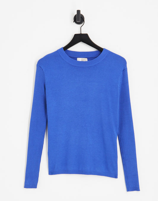 Gianni Feraud classic crew neck jumper in blue