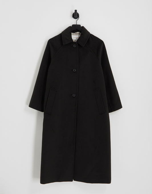 Gianni Feraud Rose raglan coat in black