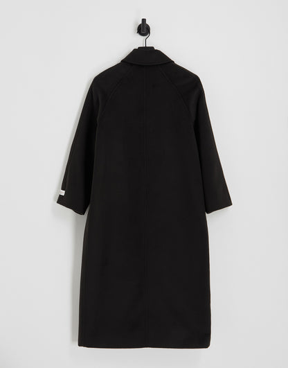 Gianni Feraud Rose raglan coat in black