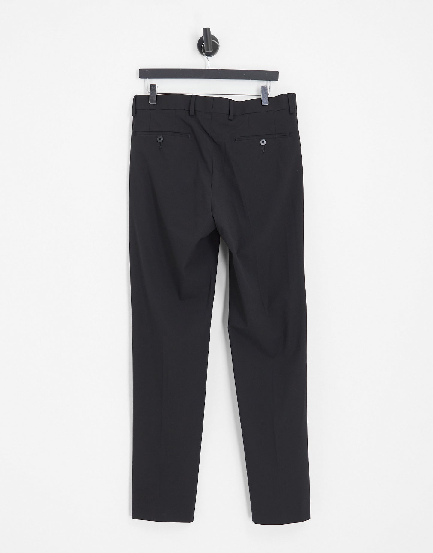 Noak 'Camden' slim premium fabric suit trousers in black with stretch