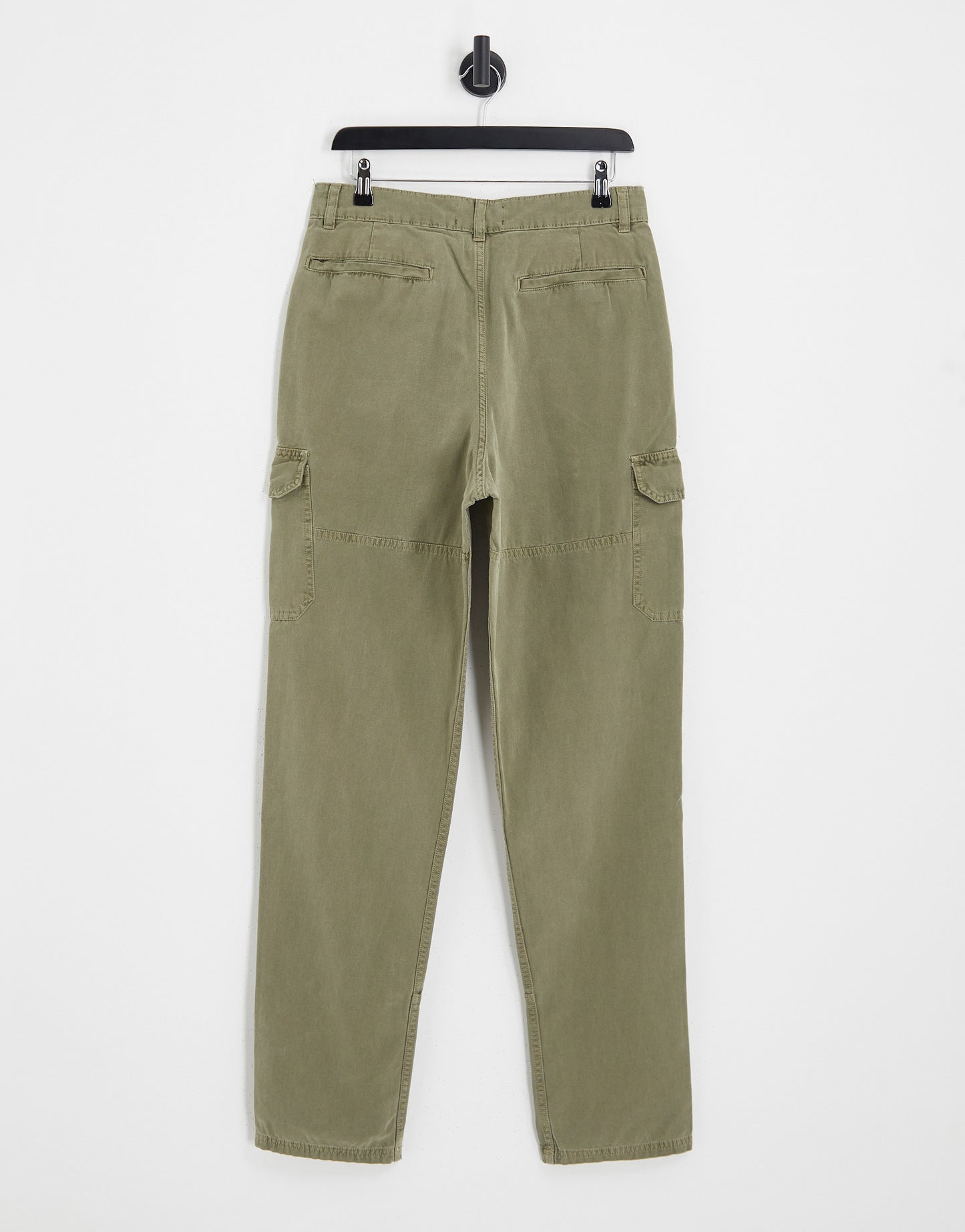 ASOS DESIGN skater cargo trousers in canvas with acid wash khaki