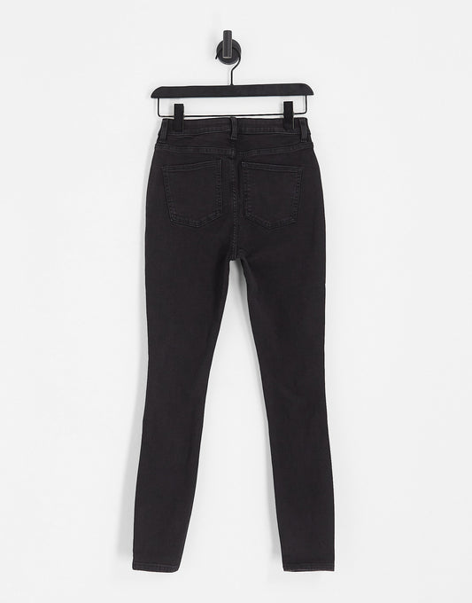 ASOS DESIGN Hourglass ultimate skinny jeans in washed black