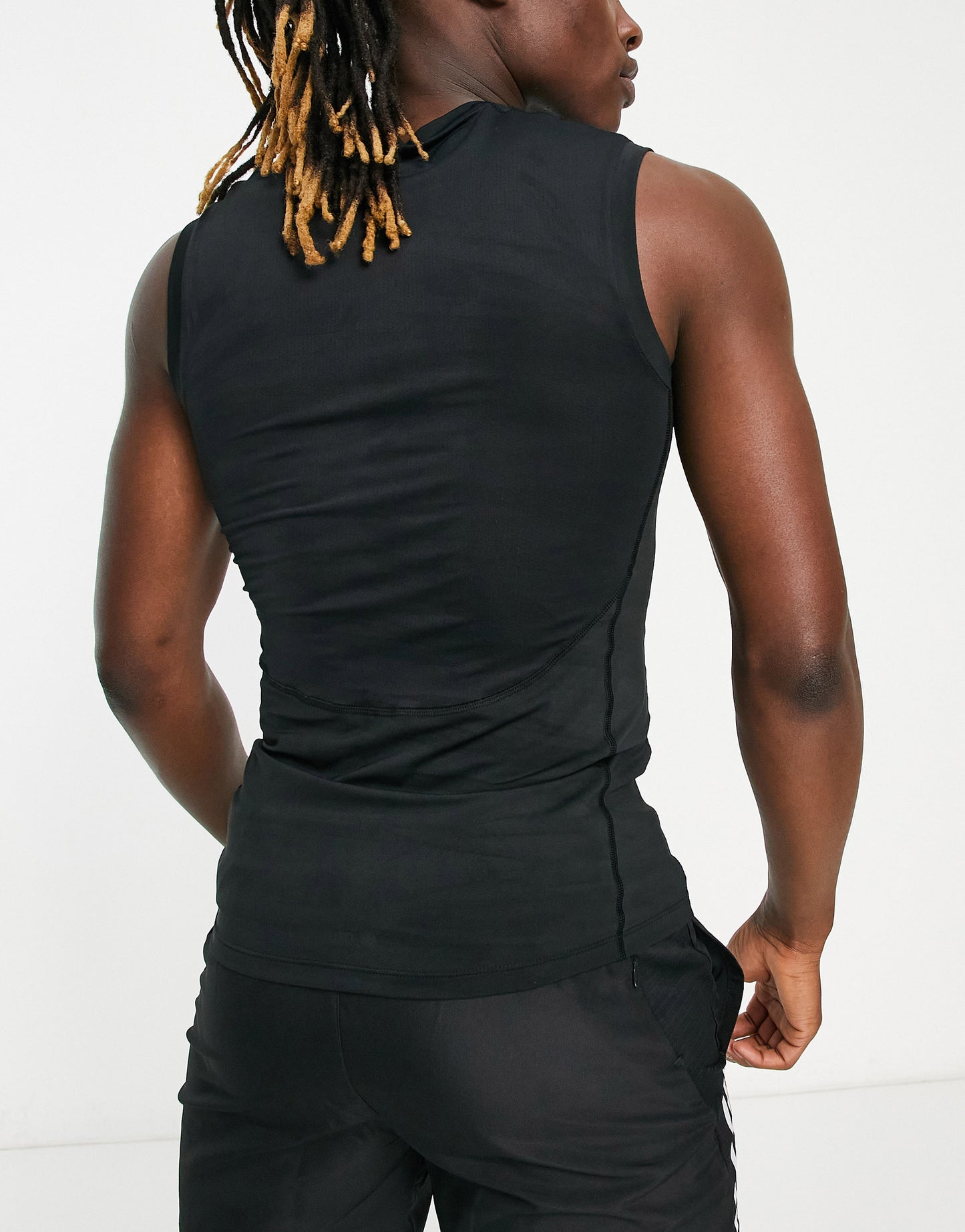 adidas Training Tech fit sleeveless t-shirt in black