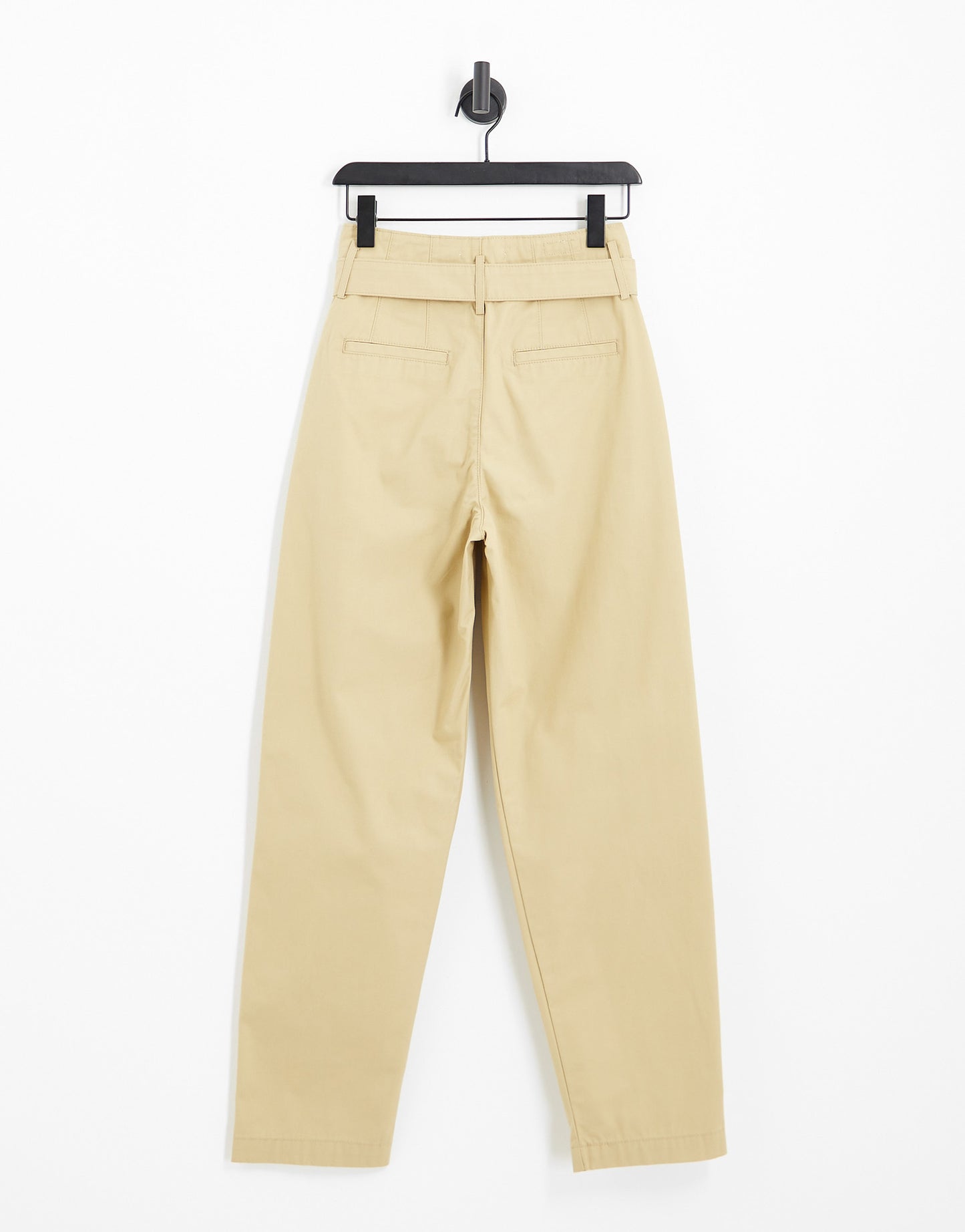 Levi's tailor high tapered trousers with belt in beige