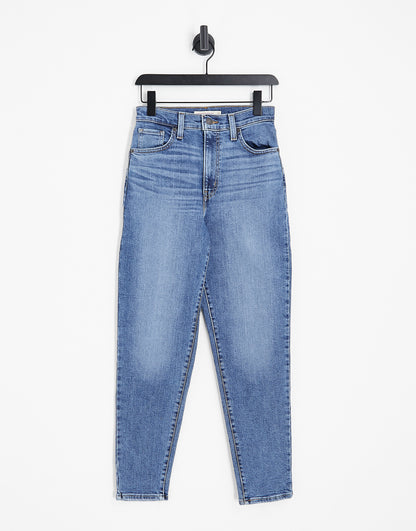 Levi's high waisted mom jean in mid wash