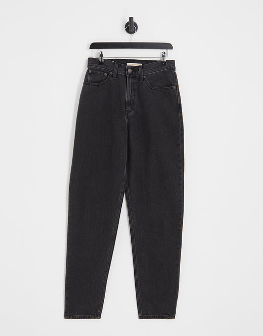 Levi's 80's mom jean in wash black