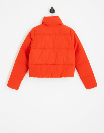 ONLY Tall cropped padded jacket in red