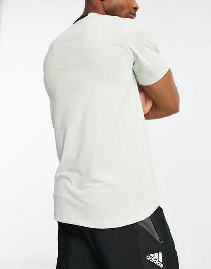 adidas Training Design for Training t-shirt in light green