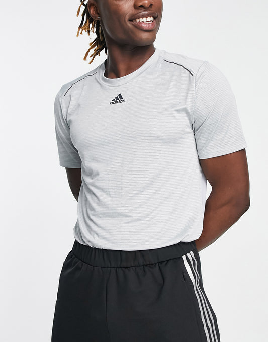 adidas Training HIIT t-shirt in grey