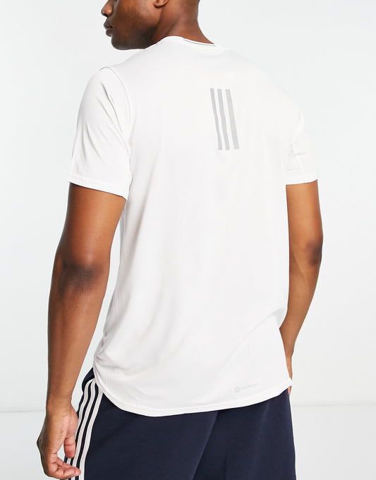 adidas Running Designed for Running t-shirt in white