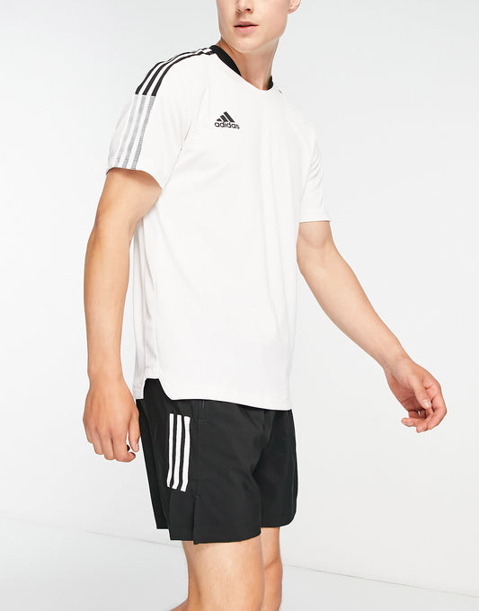 adidas Soccer Tiro 21 t-shirt in white