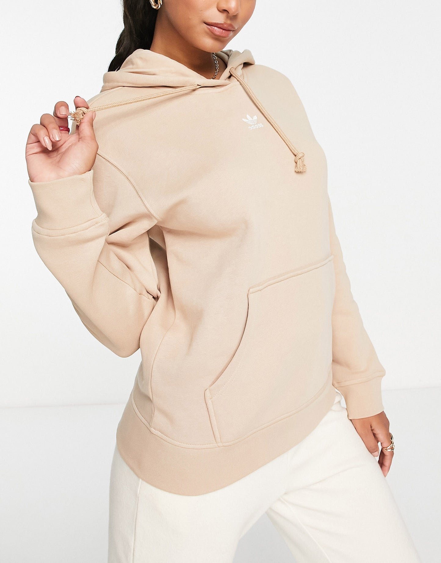 adidas Originals Essentials hoodie in magic beige