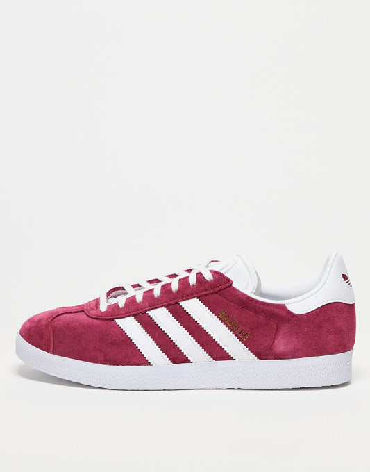 adidas Originals Gazelle trainers in collegiate burgundy