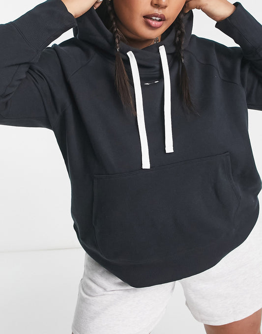 Under Armour Plus Rival fleece hoodie in black