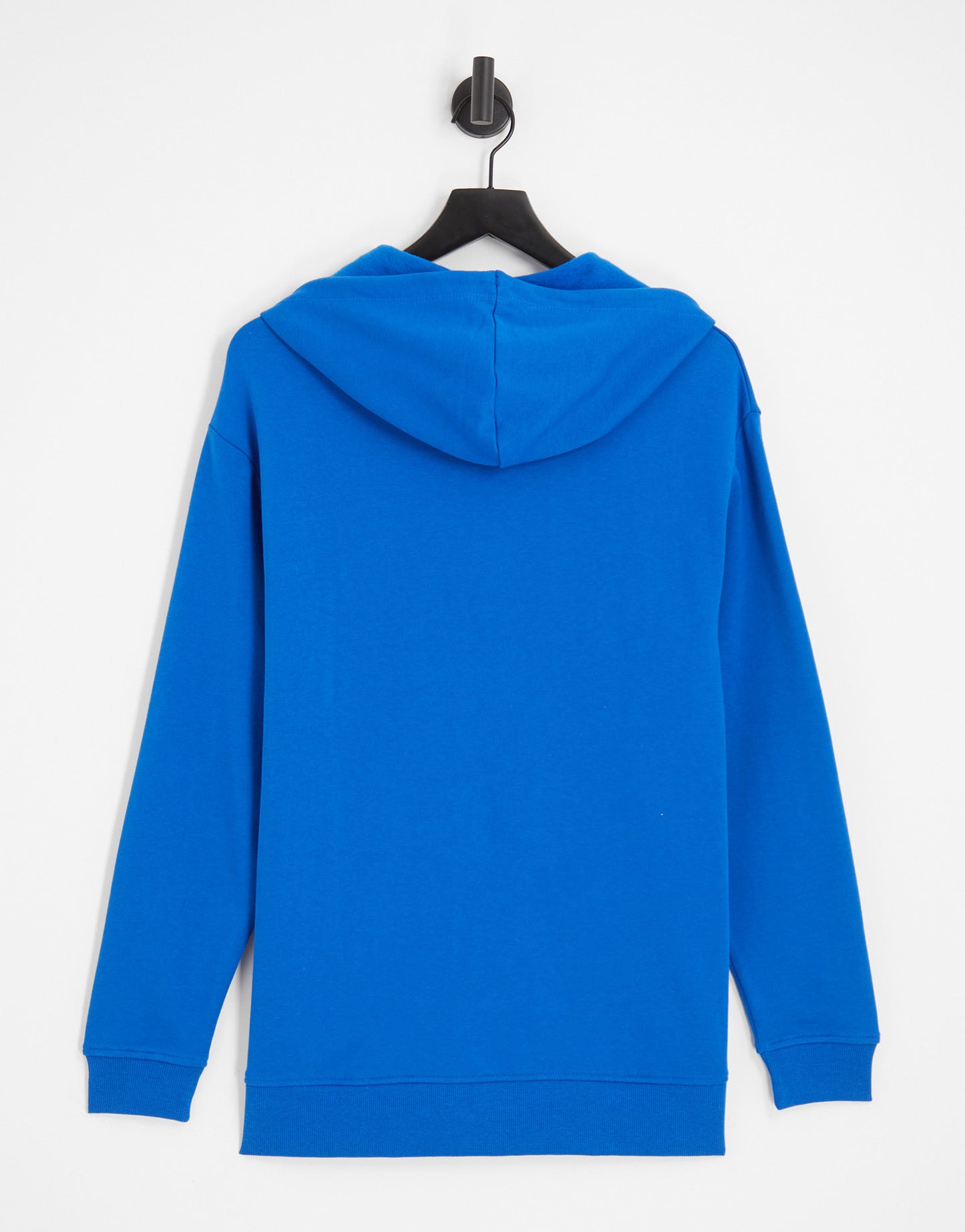 ASOS DESIGN oversized zip through hoodie in cobalt