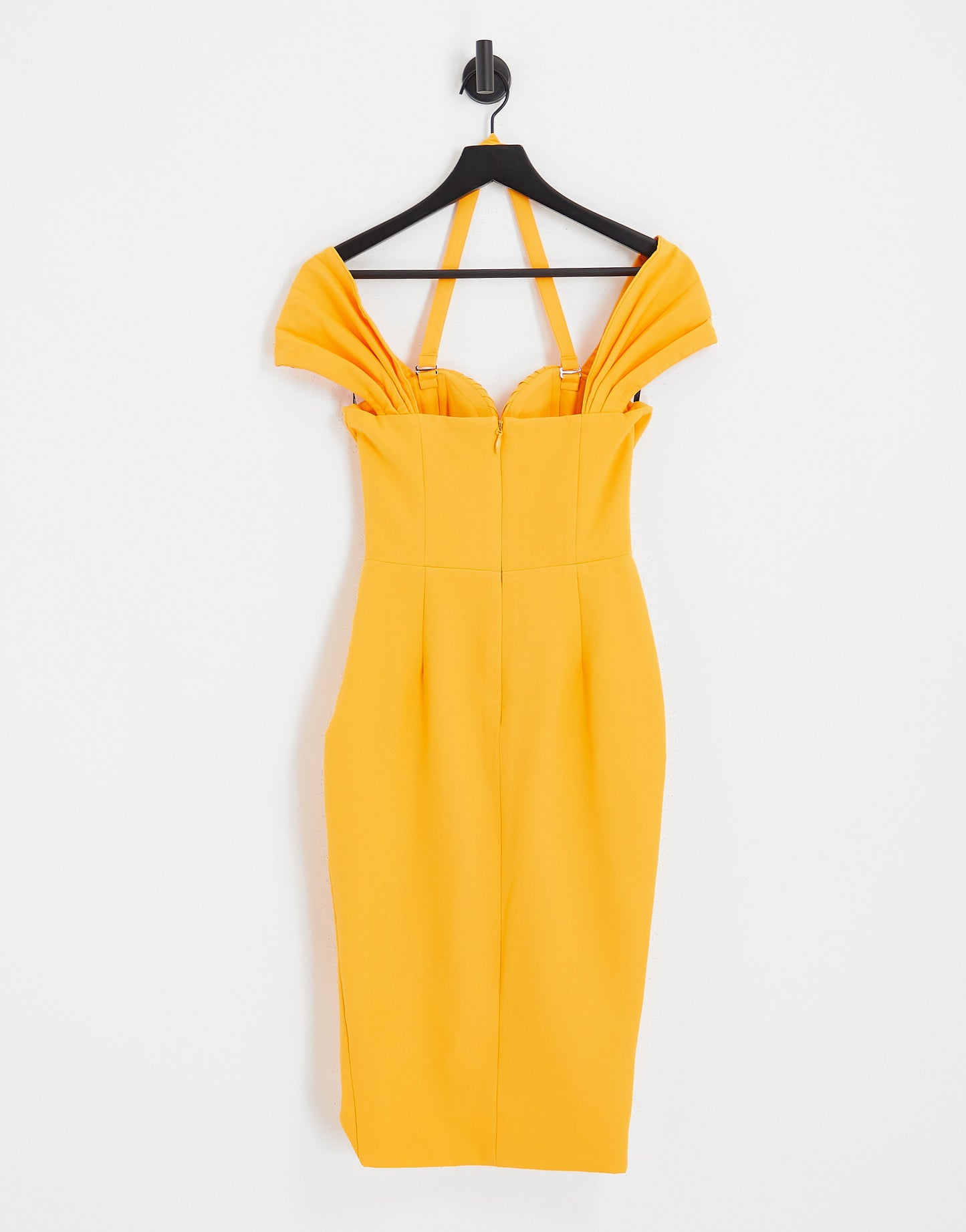 Lavish Alice wrap detail bardot midi dress in mango