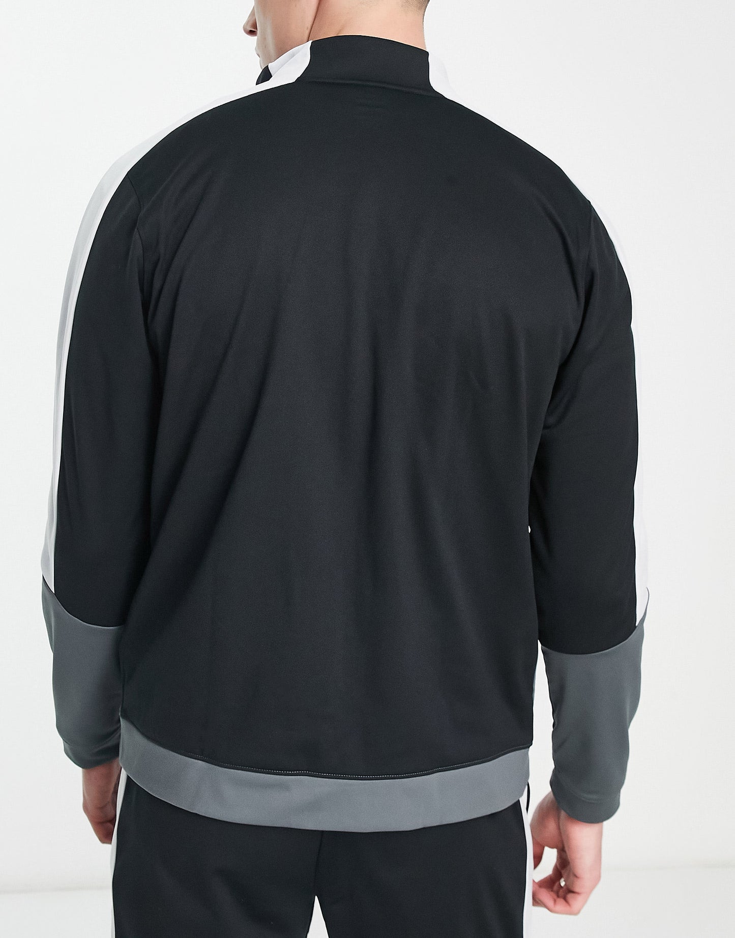 Under Armour Training Tricot colourblock jacket in grey black white