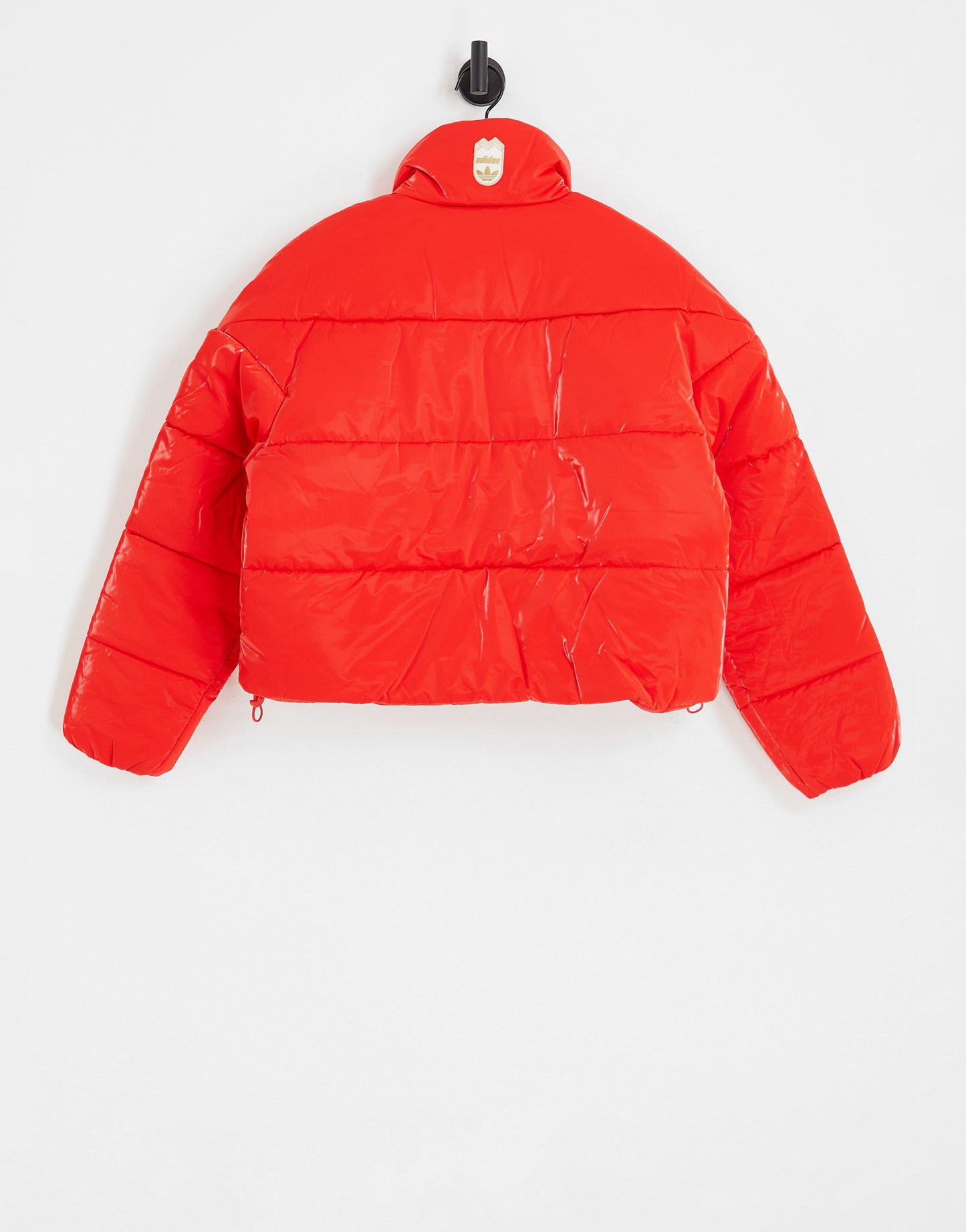 adidas Originals 'ski chic' puffer jacket in red