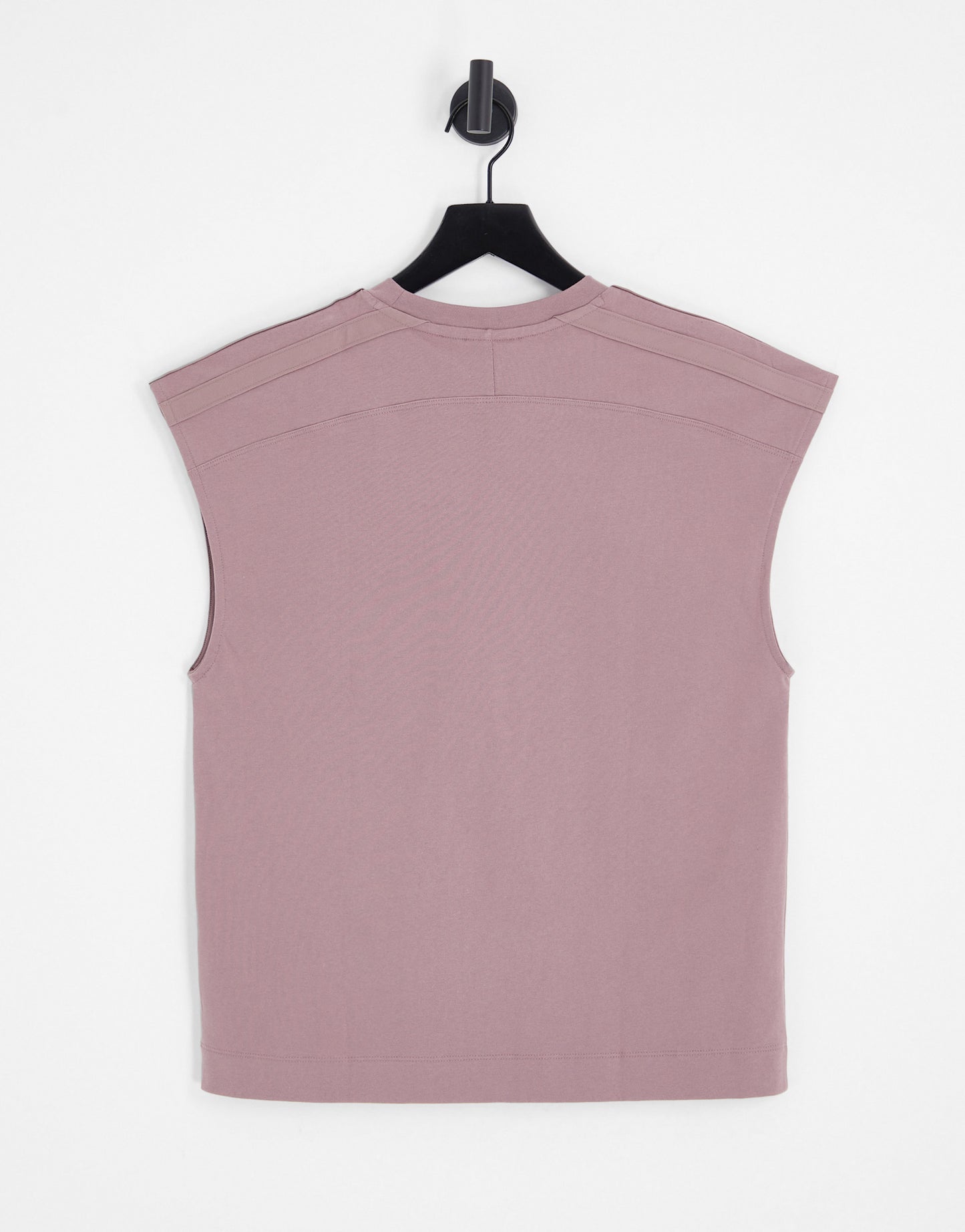 adidas Originals Contempo chunky striped vest top in mauve