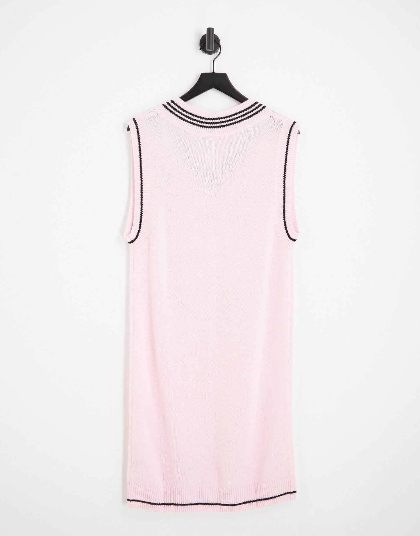 adidas Originals Retro Sport v-neck jumper dress in pink