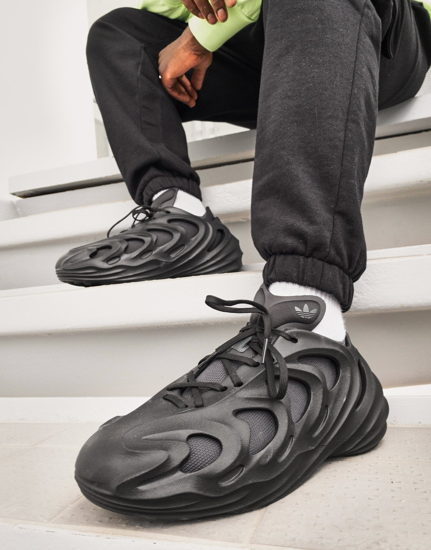 adidas Originals adifom Q trainers in triple black