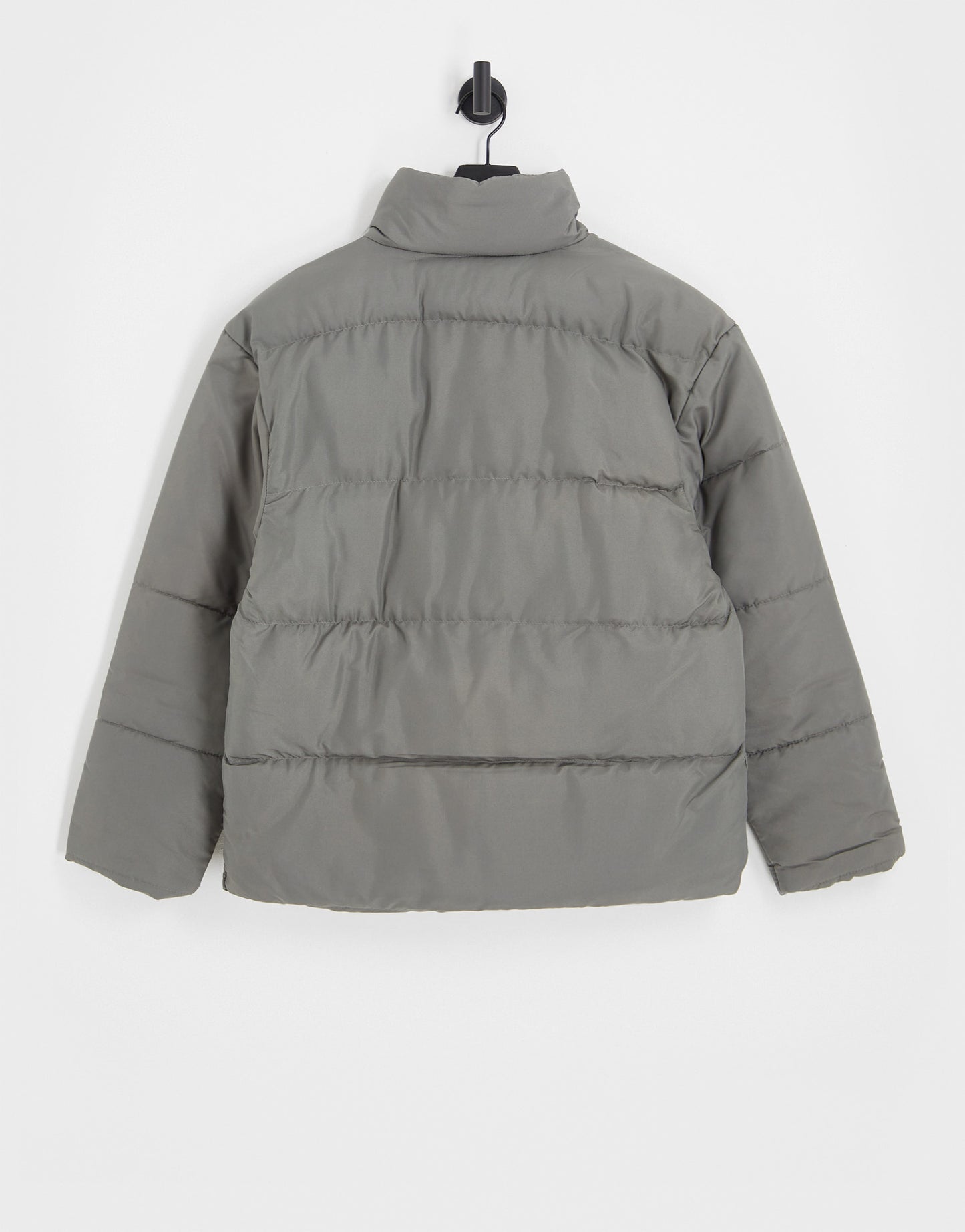 Another Influence drop shoulder puffer jacket in grey