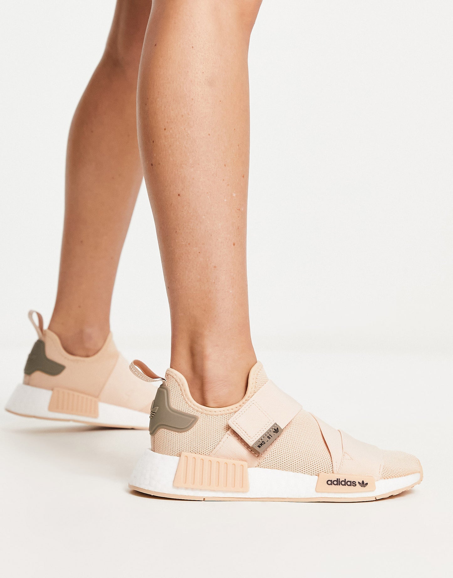 adidas Originals NMD_R1 strap trainers in beige