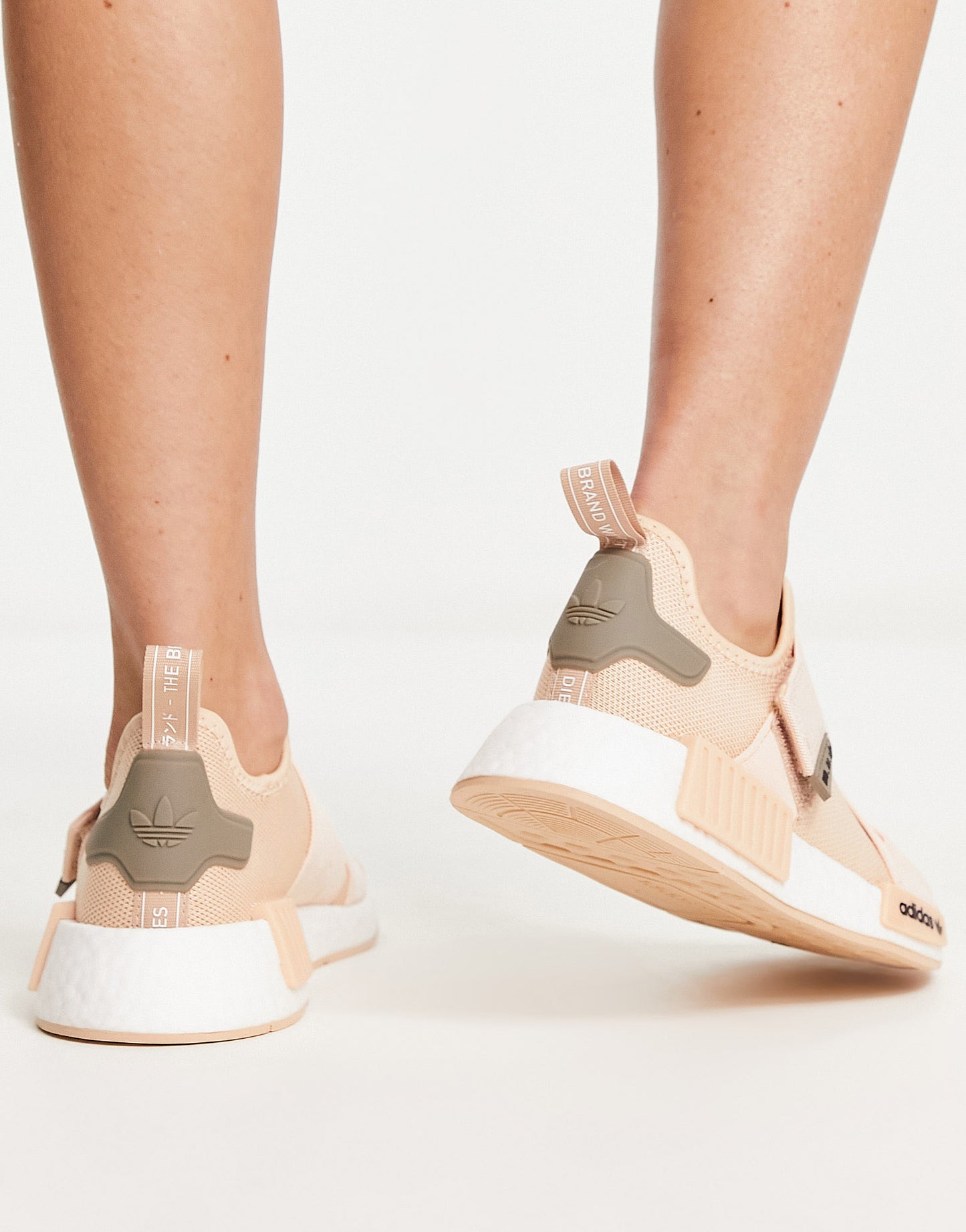 adidas Originals NMD_R1 strap trainers in beige