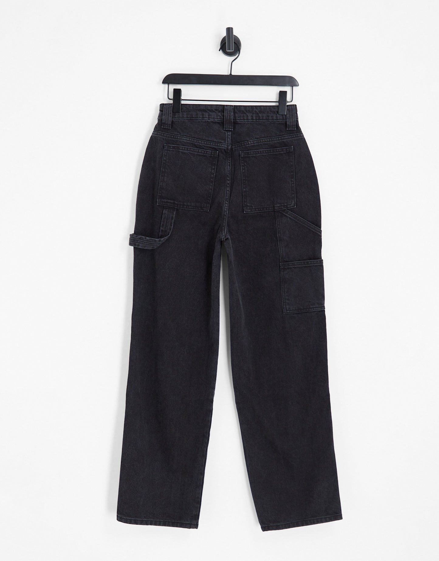 ASOS DESIGN Hourglass cargo jeans in washed black