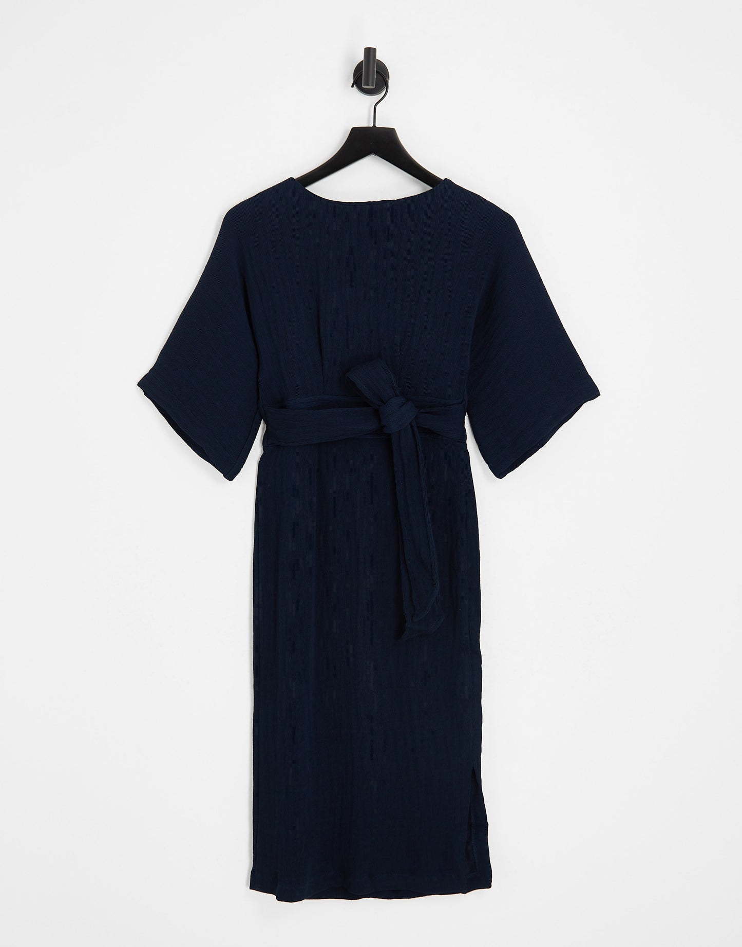 Closet London Tall kimono wrap dress in navy