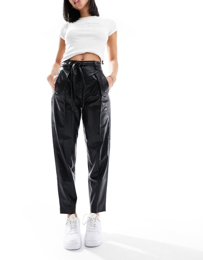 Blank NYC faux leather trouser in black