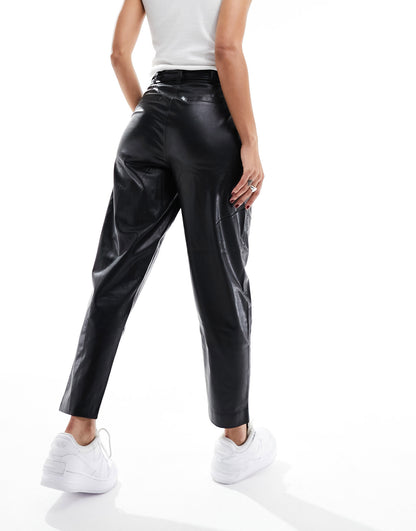 Blank NYC faux leather trouser in black