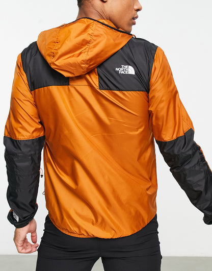 The North Face Seasonal Mountain water repellent jacket in brown and black - Exclusive at ASOS