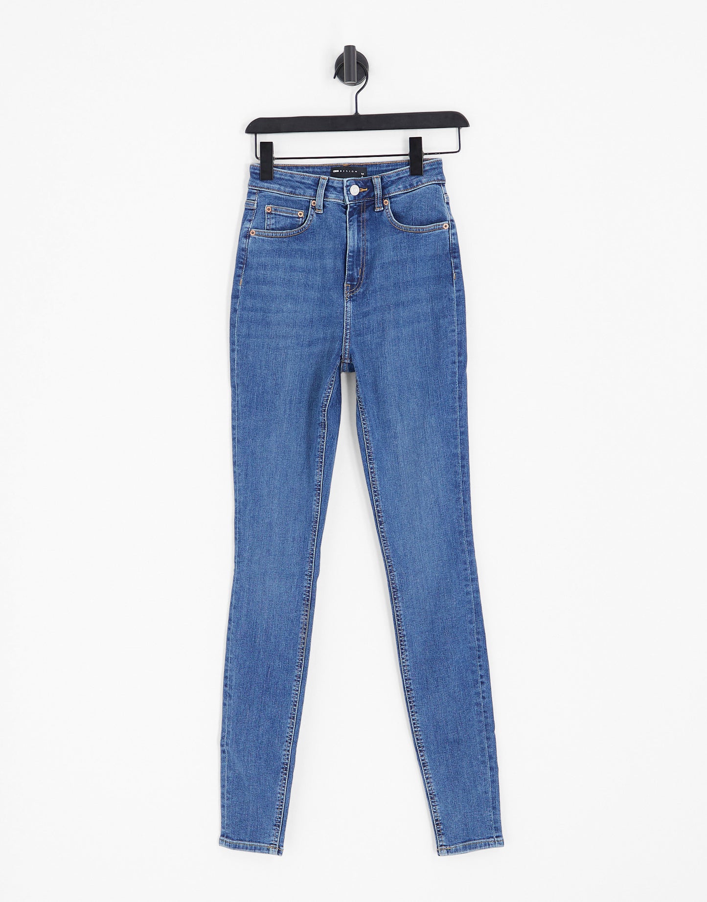 ASOS DESIGN Tall ultimate skinny jeans in authentic mid blue