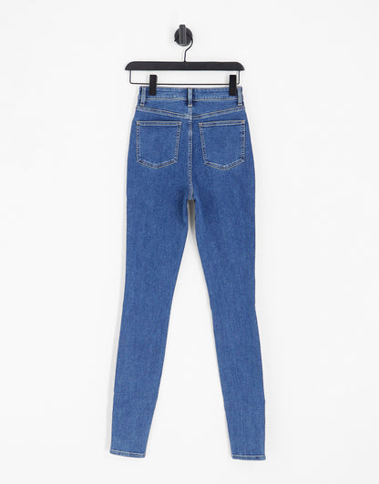 ASOS DESIGN Tall ultimate skinny jeans in authentic mid blue