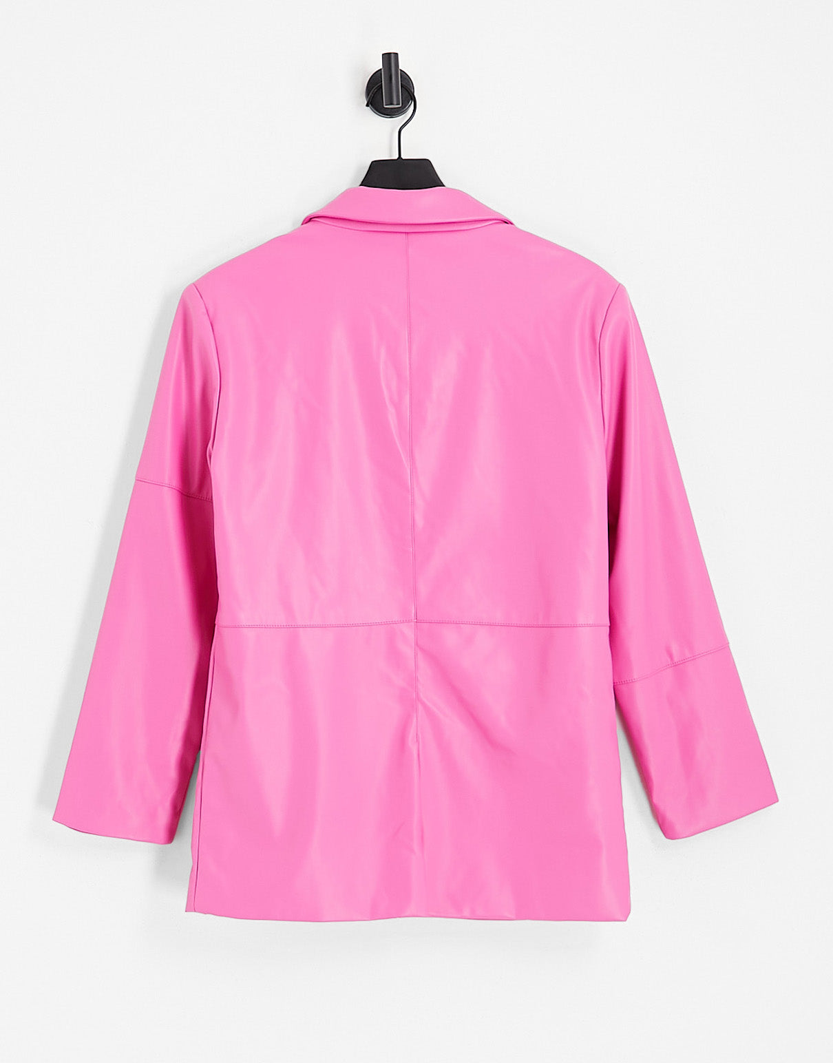 COLLUSION faux leather blazer co-ord in pink