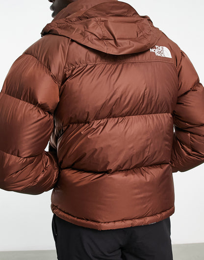 The North Face 1996 Retro Nuptse down puffer jacket in dark brown