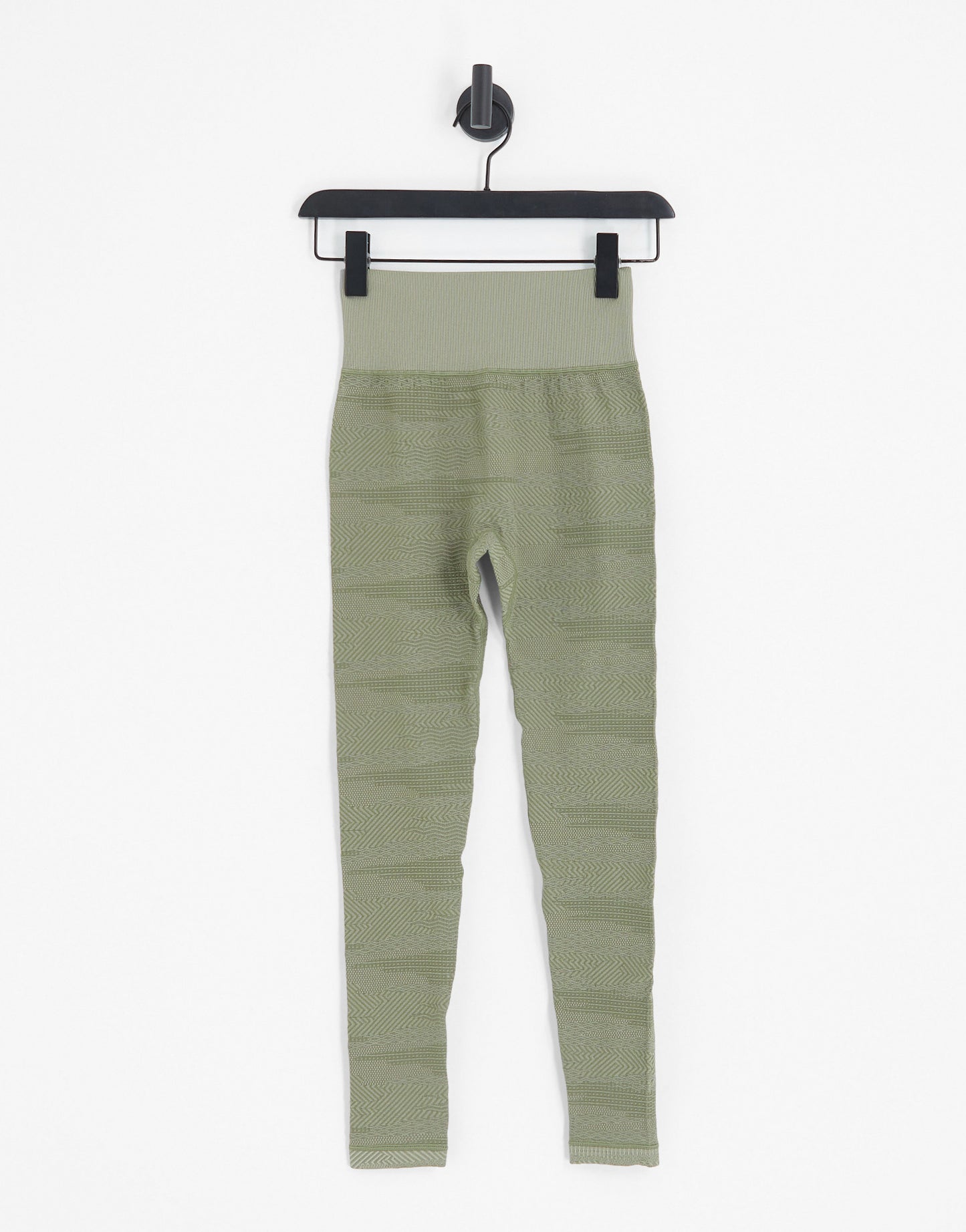 HIIT seamless legging in textured camo in khaki