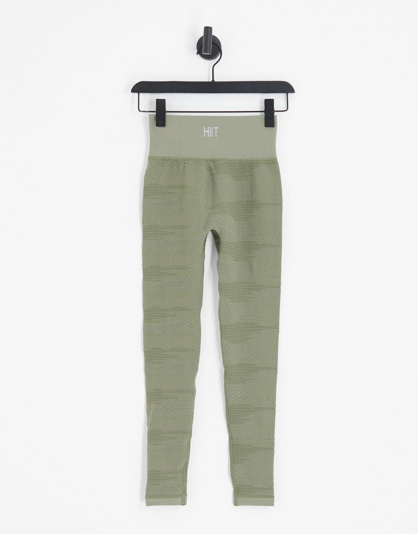 HIIT seamless legging in textured camo in khaki