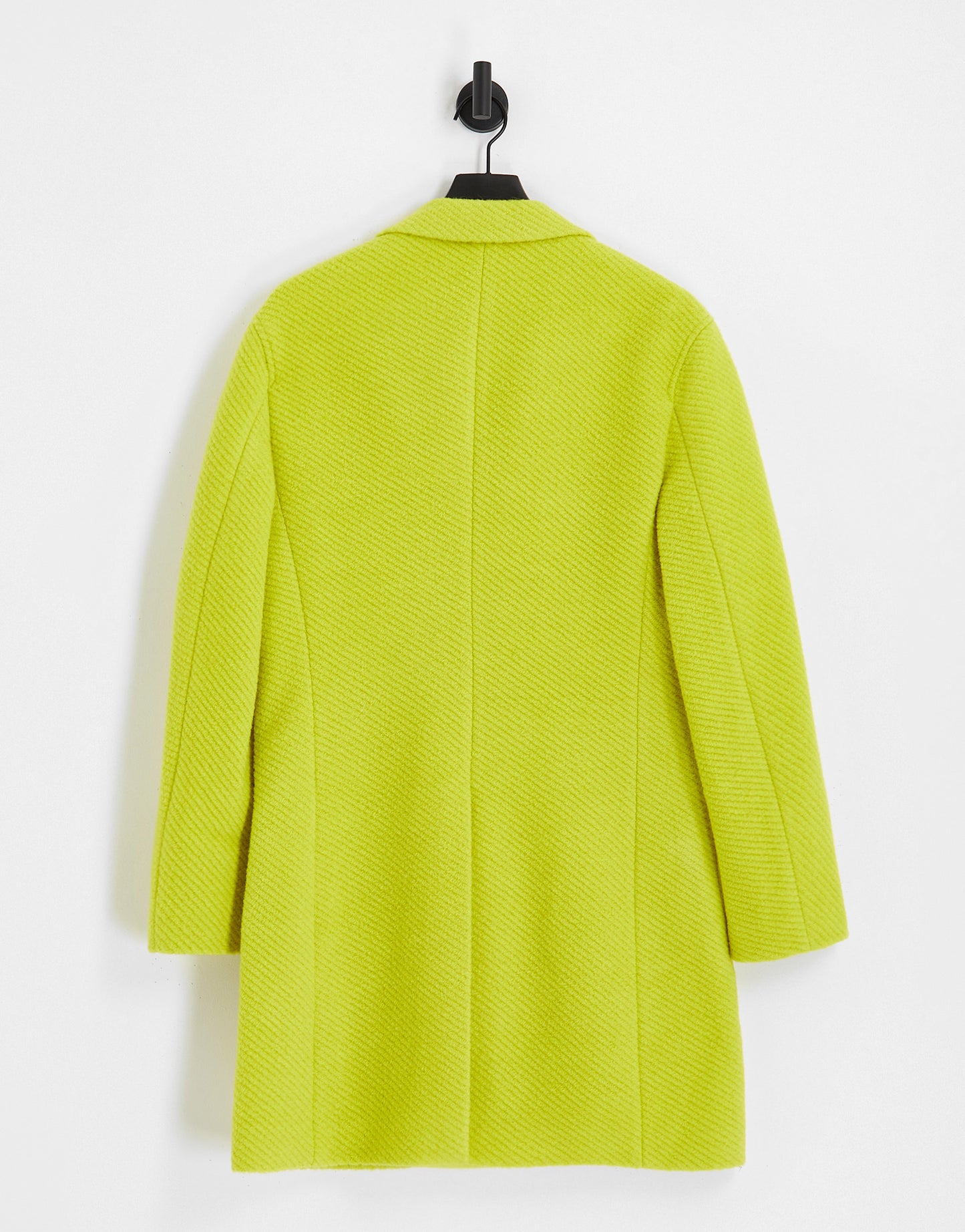 Devils Advocate longline coat in yellow