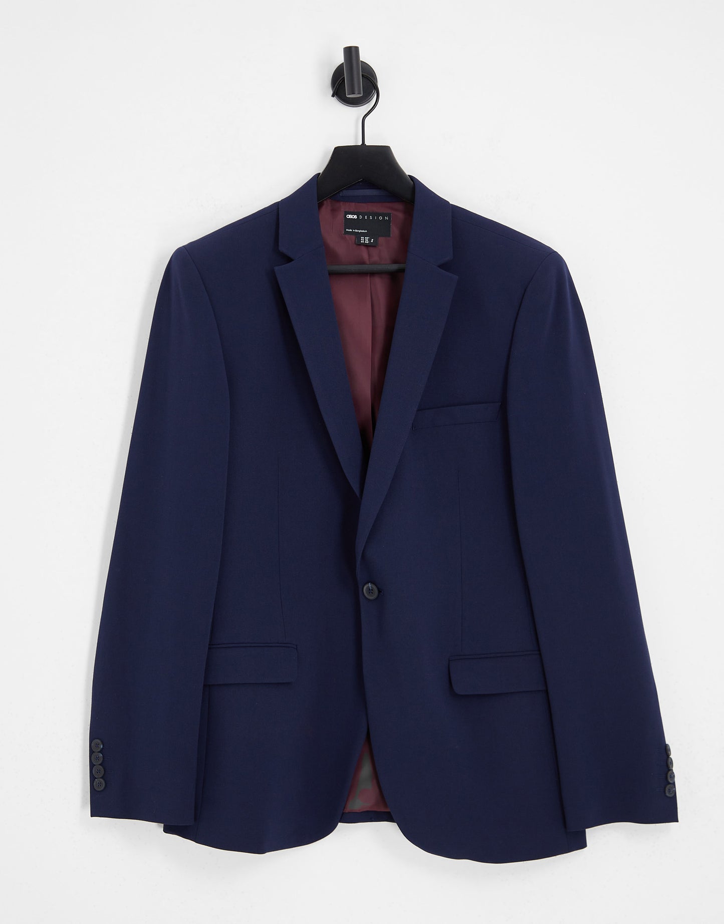 ASOS DESIGN super skinny suit jacket in navy