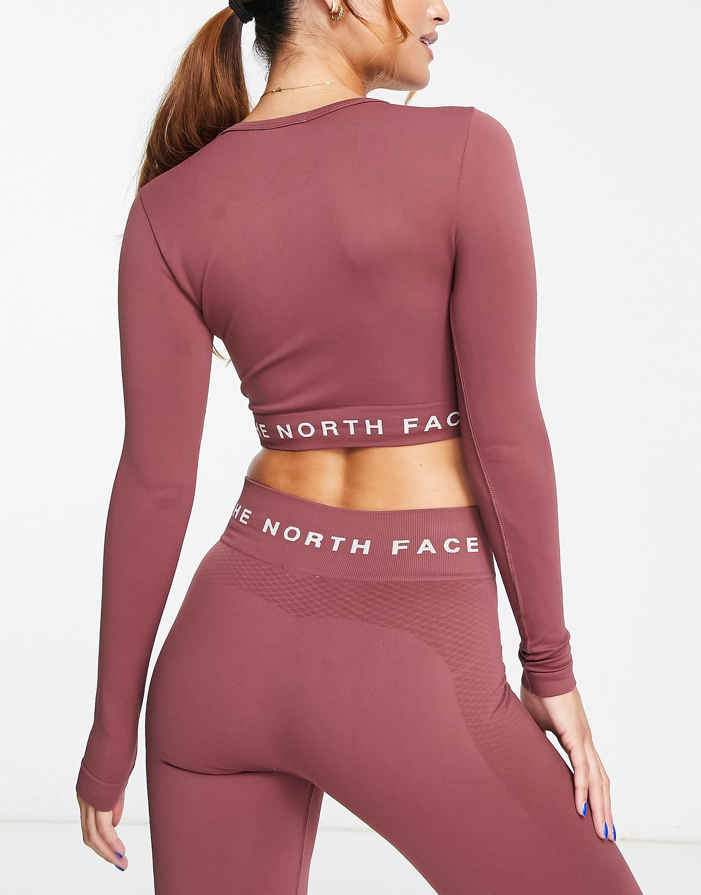 The North Face Training seamless performance long sleeve top in ginger - Exclusive at ASOS